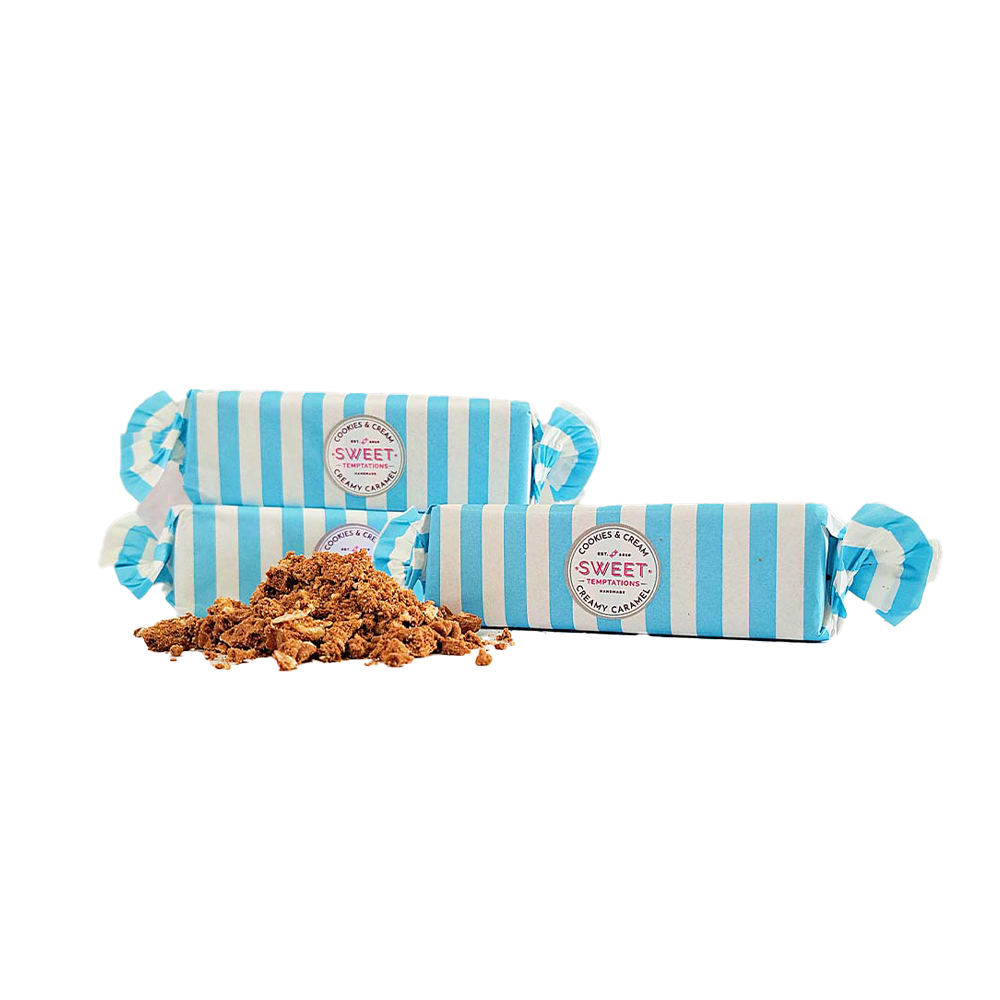 sweet-temptations_0011_Cookies-&-Cream-Caramel-Toffee-Bar-main Caramel Toffee Bar - Cookies & Cream - Image 1