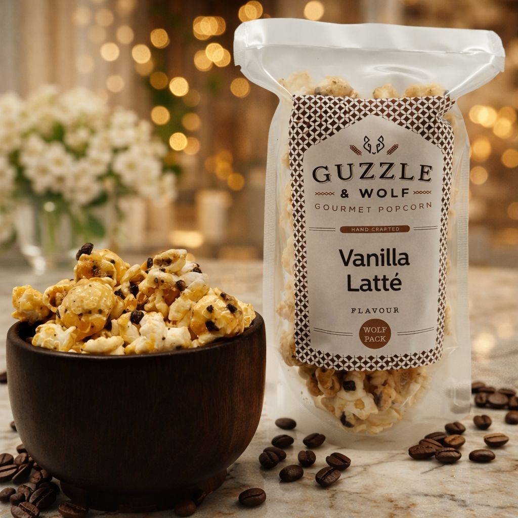Vanilla Latte Popcorn Staged Vanilla Latte Popcorn Wolf Pack - Image 1